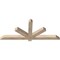 Ekena Millwork Kennewick Smooth Timber Gable Bracket, Douglas Fir, 60"W x 25"H x 3 1/2"D x 3 1/2"F, 10/12 Pitch GBW060X25X0404KEN00SDF - alternate 4